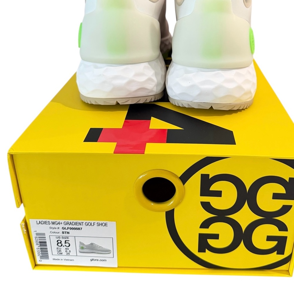 G/FORE Size 8.5 Waterproof Womens MG4+ Gradient Golf Shoes - Stone New in Box - Picture 6 of 9